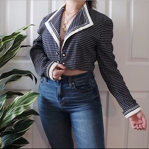 Vintage J.S.J. Petites Cropped Blazer